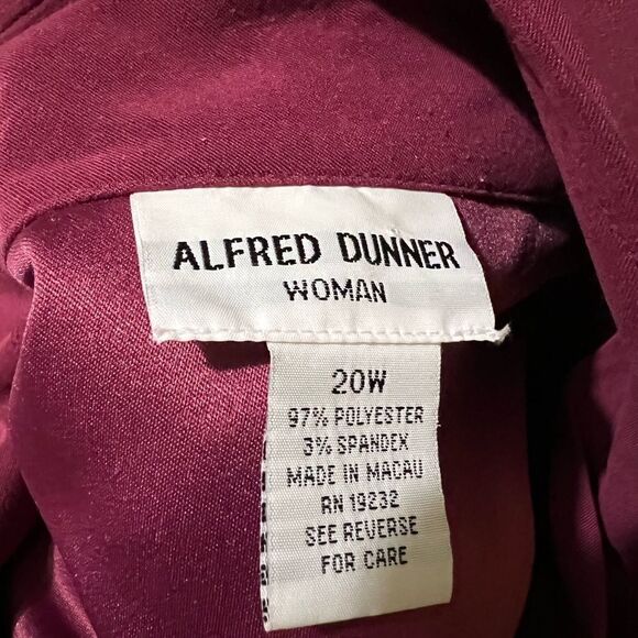 WOMENS ALFRED DUNNER LONG ARM SHIRT 20W - Picture 3 of 3